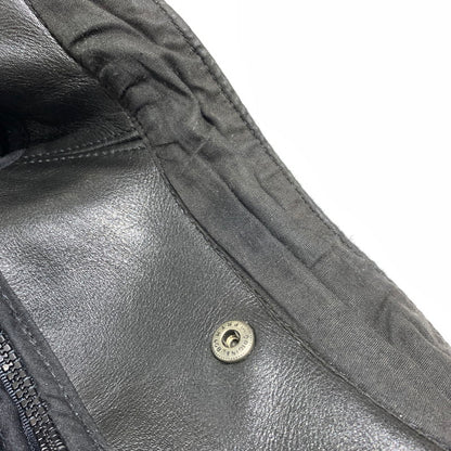 【中古品】【メンズ】 VANSON バンソン SINGLE RIDER JACKET MODEL B シングル ライダースジャケット ライトアウター レザージャケット 145-261001-ko-19-teih サイズ：36 カラー：ブラック 万代Net店