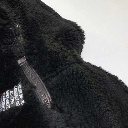 【現状渡し品】【メンズ】 AVIREX アヴィレックス MOUTON FLIGHT JACKET AC-17755 ムートン フライト ジャケット アウター 145-261001-ko-05-teih サイズ：40 カラー：ブラウン 万代Net店