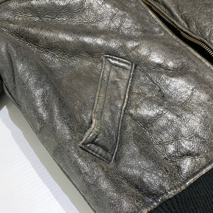 【現状渡し品】【メンズ】 AVIREX アヴィレックス MOUTON FLIGHT JACKET AC-17755 ムートン フライト ジャケット アウター 145-261001-ko-05-teih サイズ：40 カラー：ブラウン 万代Net店