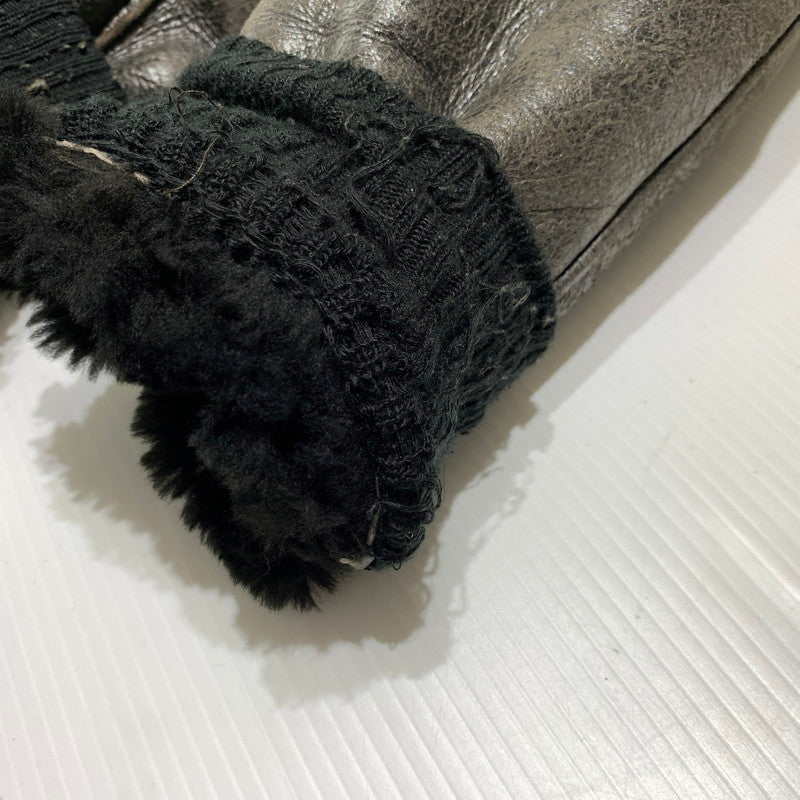 【現状渡し品】【メンズ】 AVIREX アヴィレックス MOUTON FLIGHT JACKET AC-17755 ムートン フライト ジャケット アウター 145-261001-ko-05-teih サイズ：40 カラー：ブラウン 万代Net店
