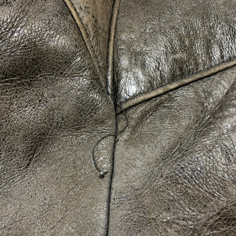 【現状渡し品】【メンズ】 AVIREX アヴィレックス MOUTON FLIGHT JACKET AC-17755 ムートン フライト ジャケット アウター 145-261001-ko-05-teih サイズ：40 カラー：ブラウン 万代Net店