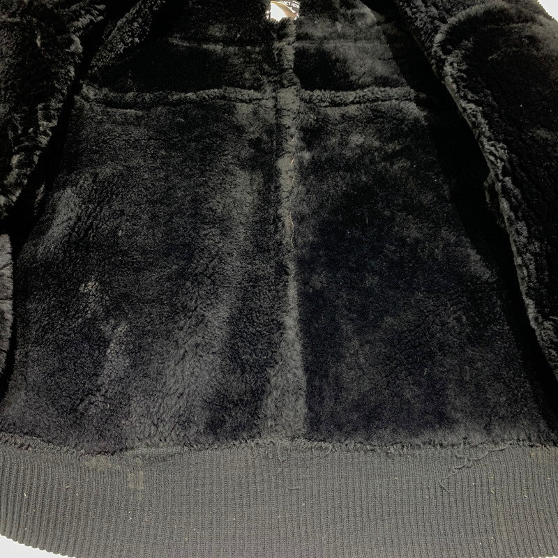 【現状渡し品】【メンズ】 AVIREX アヴィレックス MOUTON FLIGHT JACKET AC-17755 ムートン フライト ジャケット アウター 145-261001-ko-05-teih サイズ：40 カラー：ブラウン 万代Net店