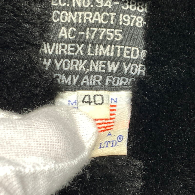 【現状渡し品】【メンズ】 AVIREX アヴィレックス MOUTON FLIGHT JACKET AC-17755 ムートン フライト ジャケット アウター 145-261001-ko-05-teih サイズ：40 カラー：ブラウン 万代Net店