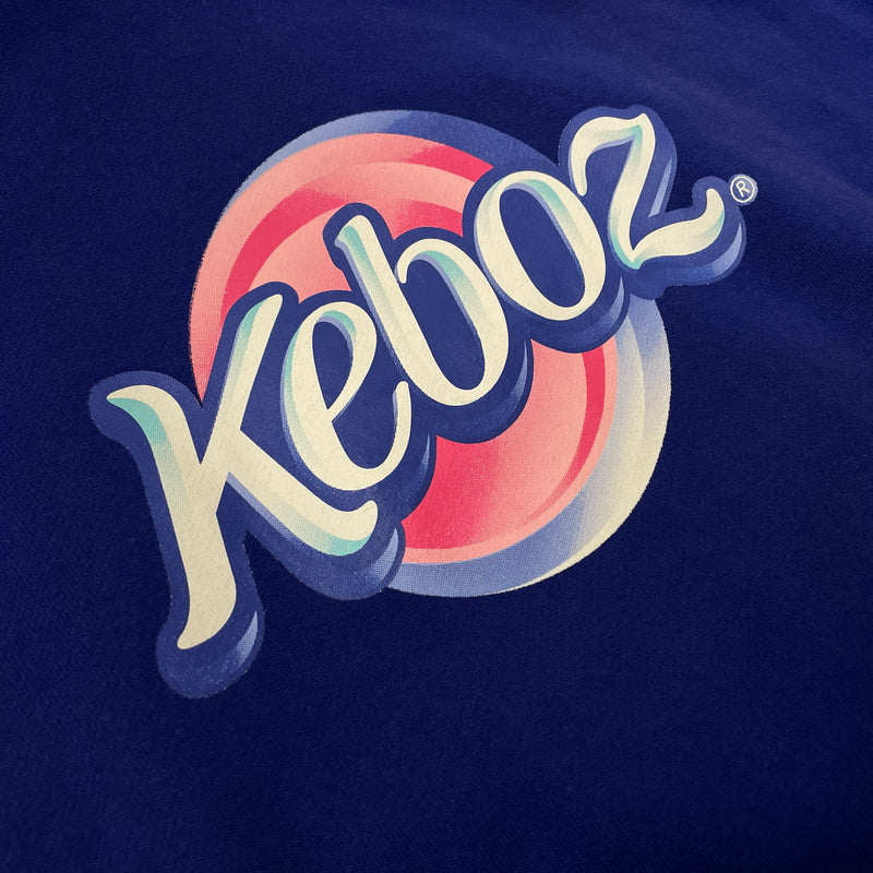 【中古品】【メンズ】 KEBOZ ケボズ MARBLE PRINT HOODIE マーブルプリント フーディー トップス プルオーバーパーカー 142-261003-ss-03-teih サイズ：L カラー：ブルー 万代Net店