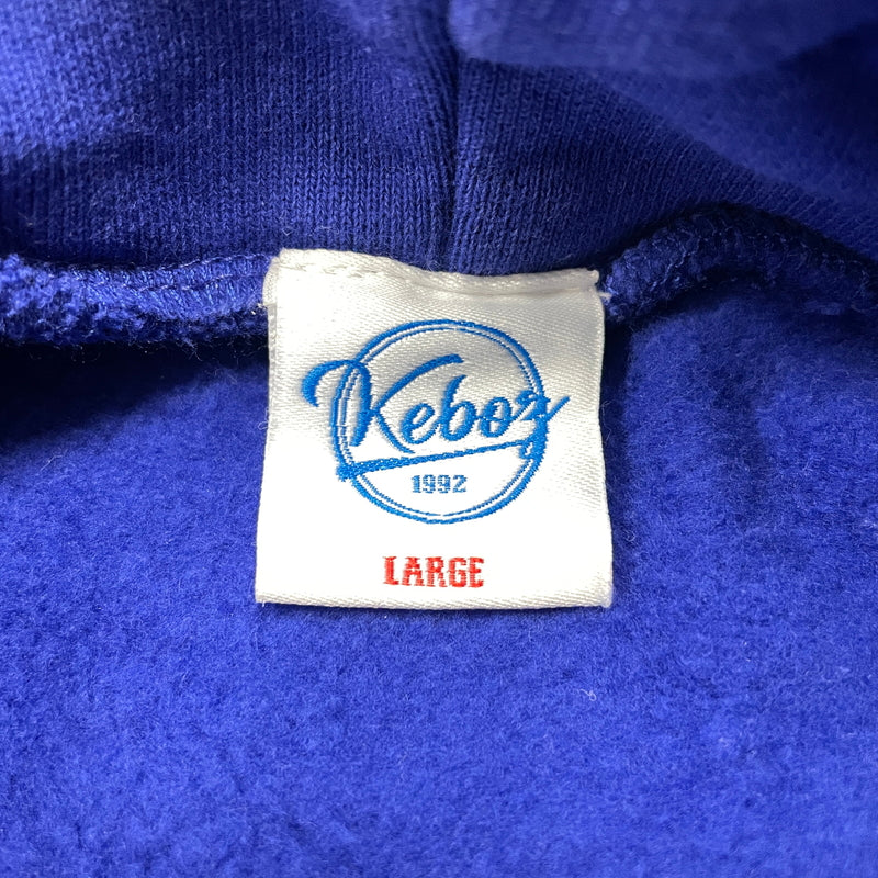 【中古品】【メンズ】 KEBOZ ケボズ MARBLE PRINT HOODIE マーブルプリント フーディー トップス プルオーバーパーカー 142-261003-ss-03-teih サイズ：L カラー：ブルー 万代Net店