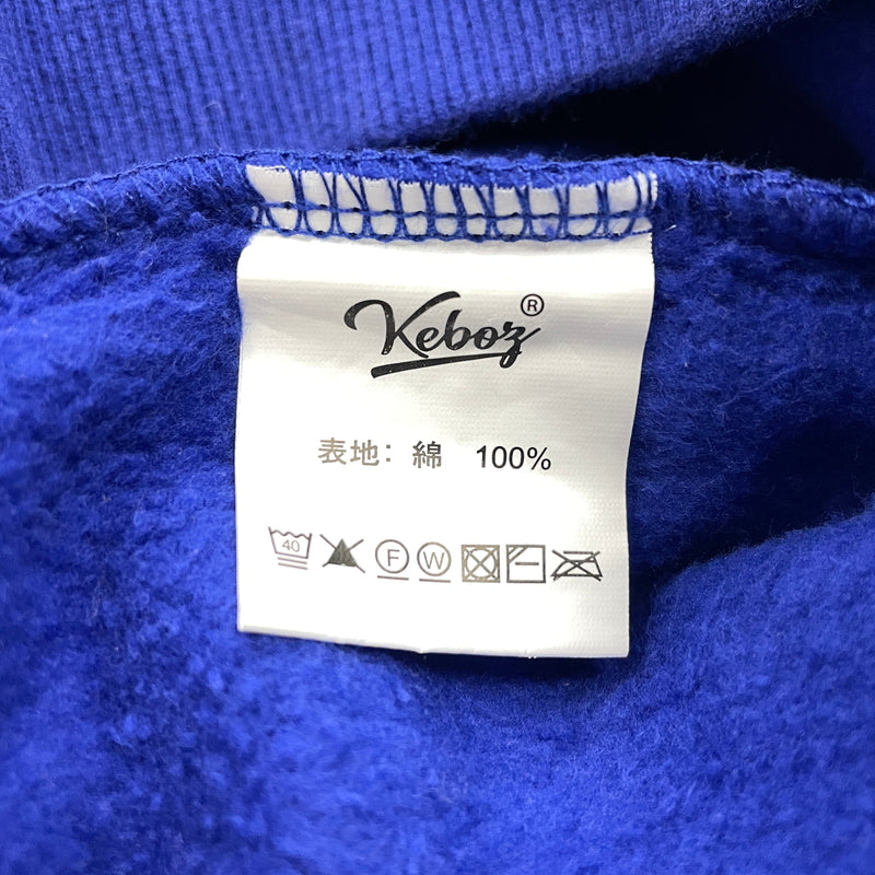 【中古品】【メンズ】 KEBOZ ケボズ MARBLE PRINT HOODIE マーブルプリント フーディー トップス プルオーバーパーカー 142-261003-ss-03-teih サイズ：L カラー：ブルー 万代Net店