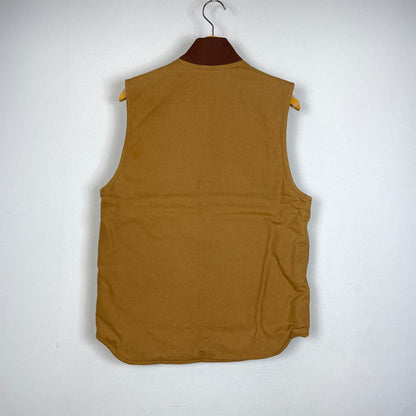 【中古品】【メンズ】 Carhartt カーハート DUCK VEST ARCTIC QUILT LINED V01BRN ダックベスト アークティック キルトライニング アウター 145-261003-ss-01-teih サイズ：S カラー：ブラウン 万代Net店