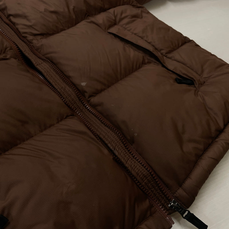 【中古品】【メンズ】 THE NORTH FACE ザ ノースフェイス NUPTSE HOODIE ND92232R ヌプシ フーディー アウター ジップアップパーカー ダウンジャケット 144-261003-ss-07-teih サイズ：M/※汚れ、破損等あり カラー：ブラウン 万代Net店
