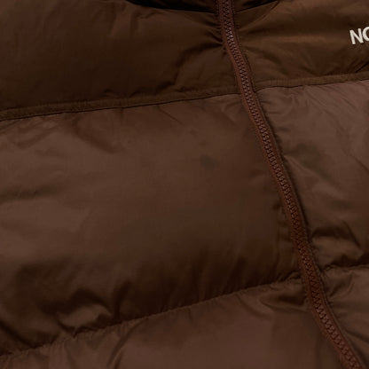 【中古品】【メンズ】 THE NORTH FACE ザ ノースフェイス NUPTSE HOODIE ND92232R ヌプシ フーディー アウター ジップアップパーカー ダウンジャケット 144-261003-ss-07-teih サイズ：M/※汚れ、破損等あり カラー：ブラウン 万代Net店