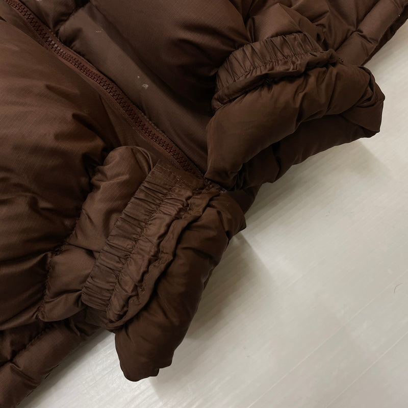 【中古品】【メンズ】 THE NORTH FACE ザ ノースフェイス NUPTSE HOODIE ND92232R ヌプシ フーディー アウター ジップアップパーカー ダウンジャケット 144-261003-ss-07-teih サイズ：M/※汚れ、破損等あり カラー：ブラウン 万代Net店