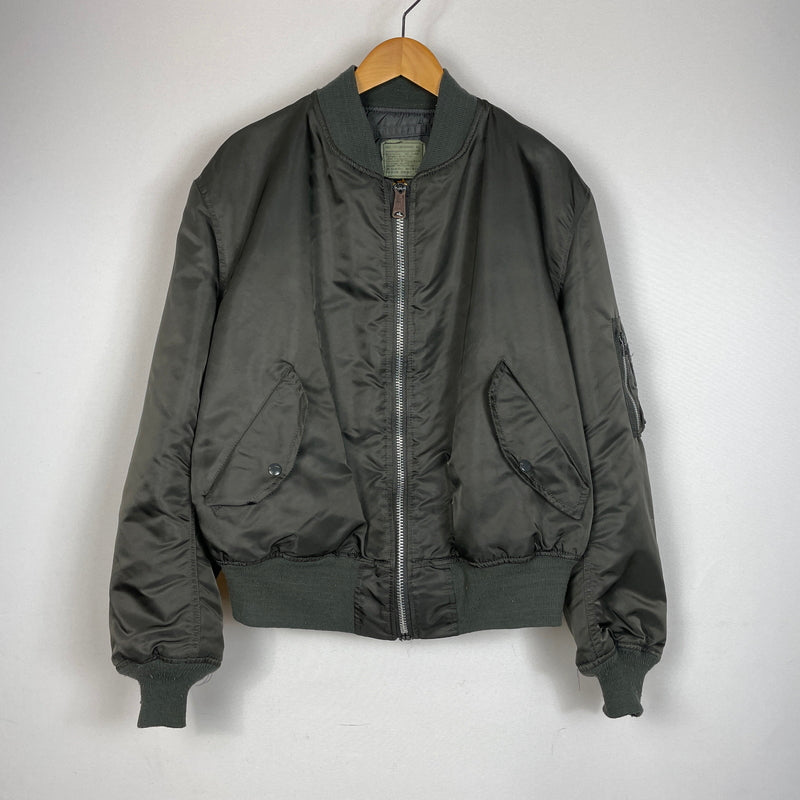 【中古品】【メンズ】 Alpha Industries アルファインダストーリーズ MA-1 JACKET MIL-J-82790J フライトジャケット アウター ミリタリー 145-261003-ss-06-teih サイズ：XL カラー：カーキ 万代Net店