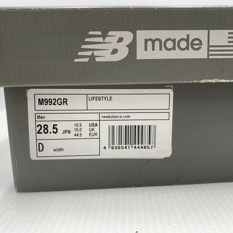【中古品】【メンズ】 NEWBALANCE ニューバランス SNEAKERS M992GR スニーカー 靴 シューズ 162-261002-ko-10-teih サイズ：28.5cm カラー：グレー 万代Net店
