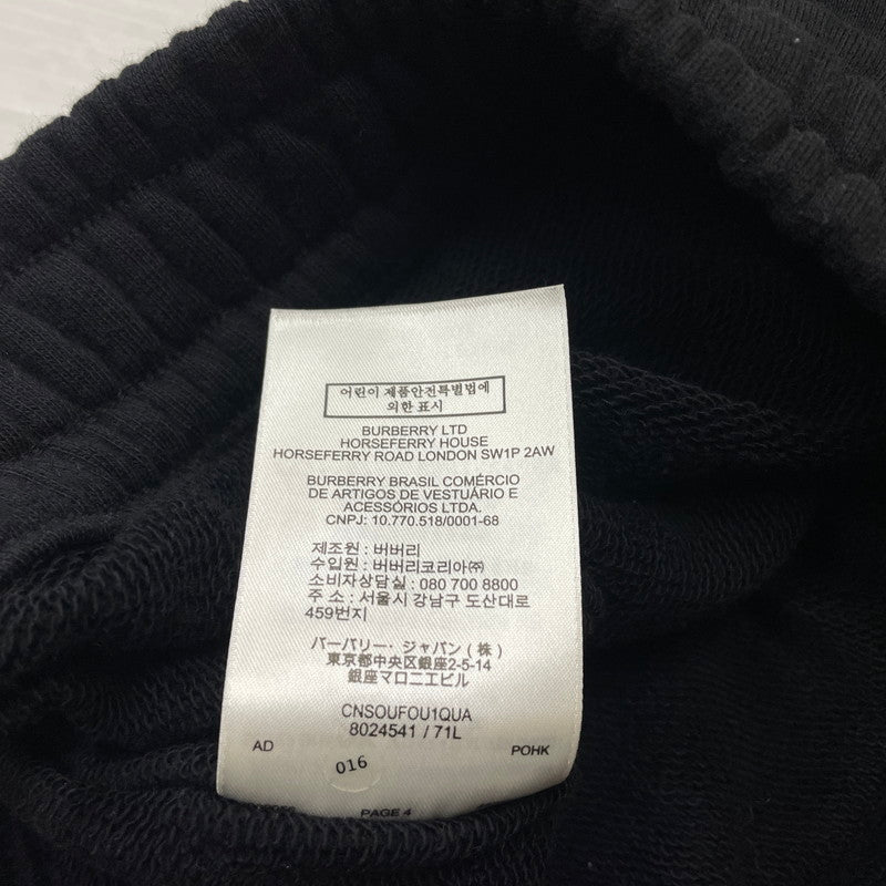 【中古品】【メンズ】 BURBERRY バーバリー VINTAGE CHECK PANEL LOGO SWEAT PANTS 8024541 71L ヴィンテージ チェックパネル ロゴ スウェット パンツ ボトムス 152-260929-yo-14-teih サイズ：XS カラー：ブラック 万代Net店