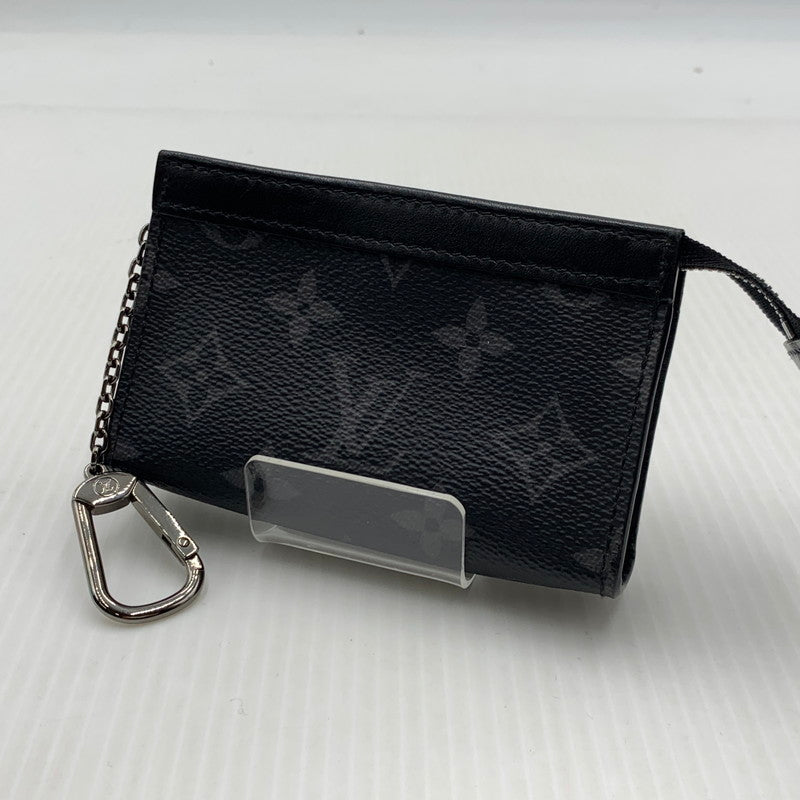 【中古品】【メンズ/レディース】 LOUIS VUITTON ルイ・ヴィトン M82776 モノグラム エクリプス ポシェットクレ ヴォワヤージュ コインケース 179-260929-ko-11-teih カラー：ブラック 万代Net店