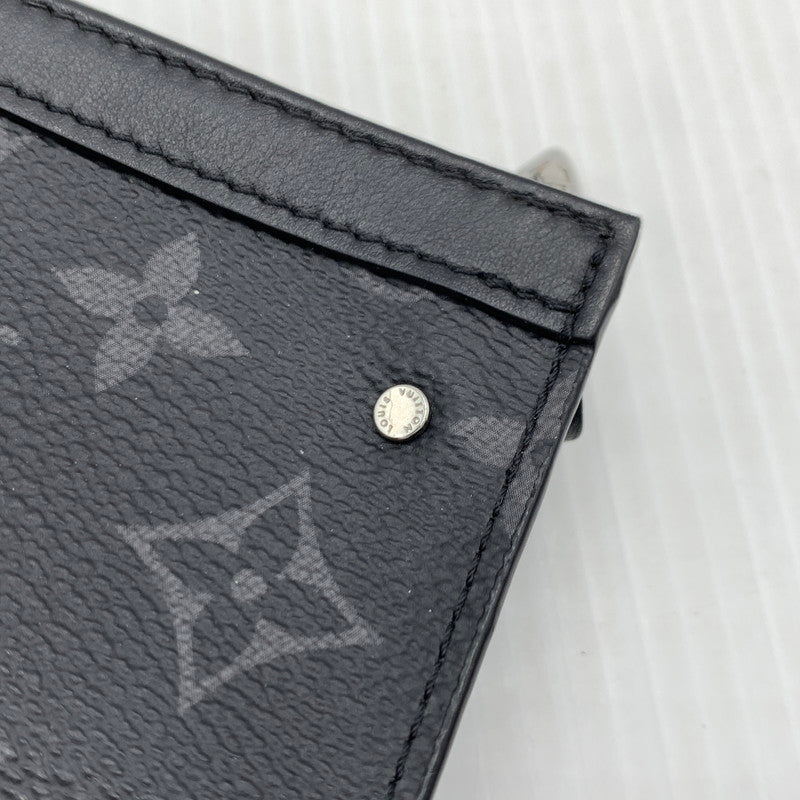 【中古品】【メンズ/レディース】 LOUIS VUITTON ルイ・ヴィトン M82776 モノグラム エクリプス ポシェットクレ ヴォワヤージュ コインケース 179-260929-ko-11-teih カラー：ブラック 万代Net店