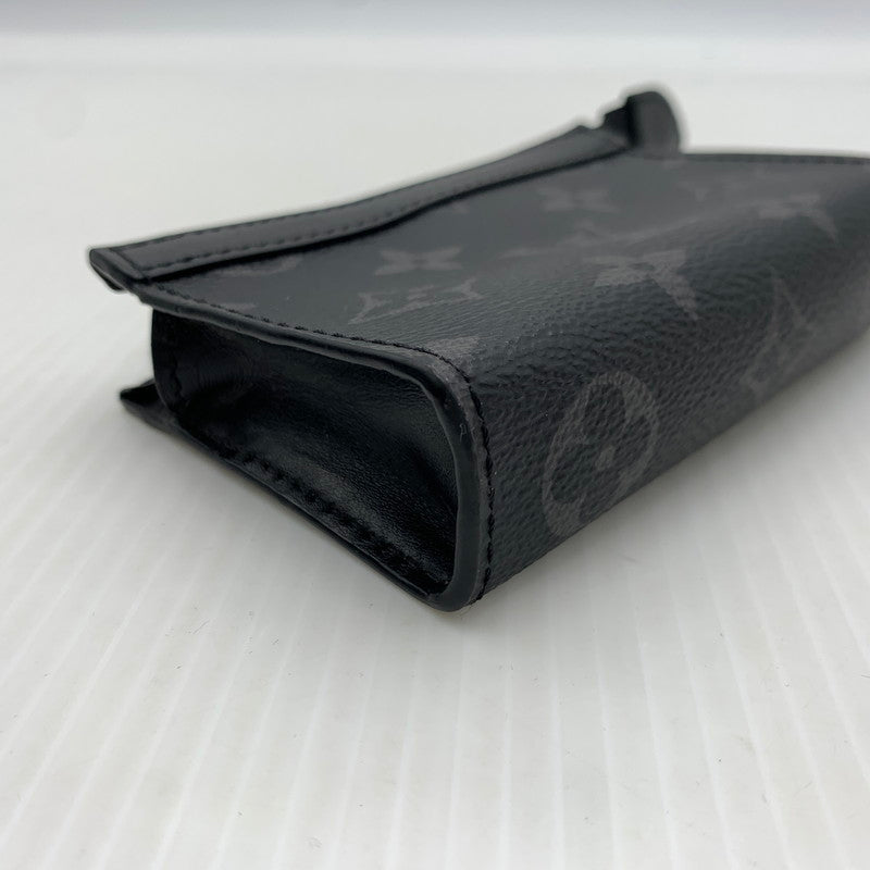 【中古品】【メンズ/レディース】 LOUIS VUITTON ルイ・ヴィトン M82776 モノグラム エクリプス ポシェットクレ ヴォワヤージュ コインケース 179-260929-ko-11-teih カラー：ブラック 万代Net店