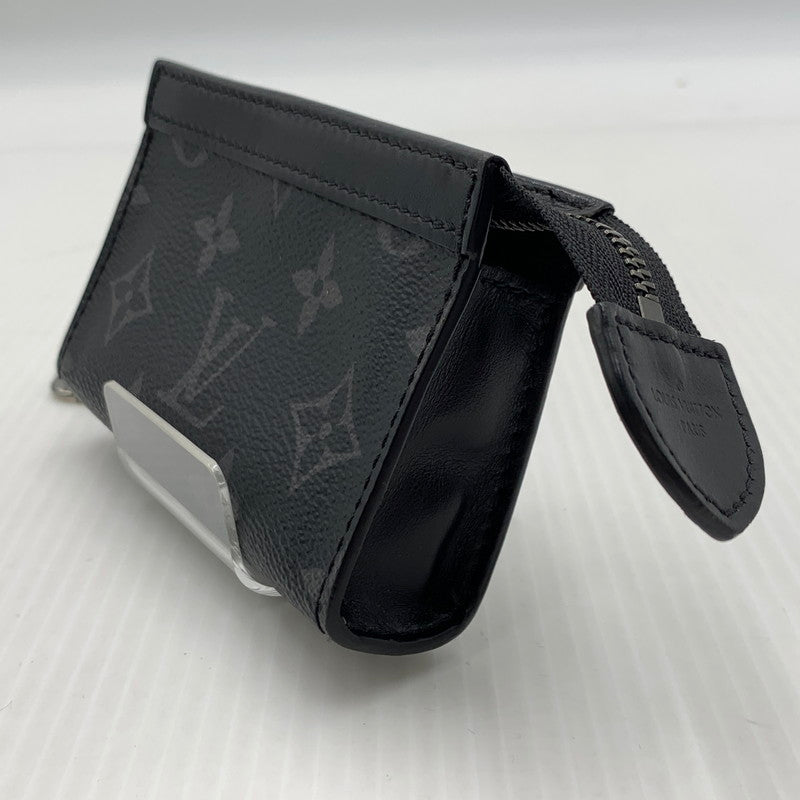 【中古品】【メンズ/レディース】 LOUIS VUITTON ルイ・ヴィトン M82776 モノグラム エクリプス ポシェットクレ ヴォワヤージュ コインケース 179-260929-ko-11-teih カラー：ブラック 万代Net店