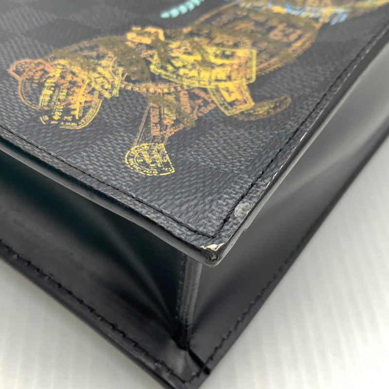【現状渡し品】【メンズ/レディース】 LOUIS VUITTON ルイ・ヴィトン N45276 ダミエグラフィット サックプラ メッセンジャー カバン ハンドバッグ ショルダーバッグ 179-260929-ko-19-teih カラー：ブラック 万代Net店