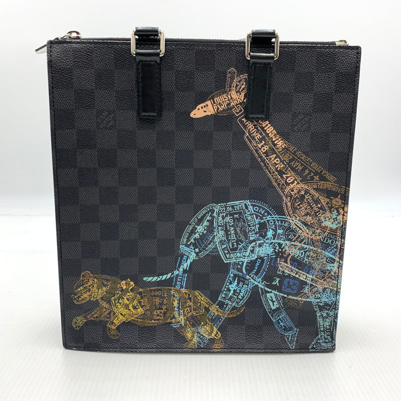 【現状渡し品】【メンズ/レディース】 LOUIS VUITTON ルイ・ヴィトン N45276 ダミエグラフィット サックプラ メッセンジャー カバン ハンドバッグ ショルダーバッグ 179-260929-ko-19-teih カラー：ブラック 万代Net店