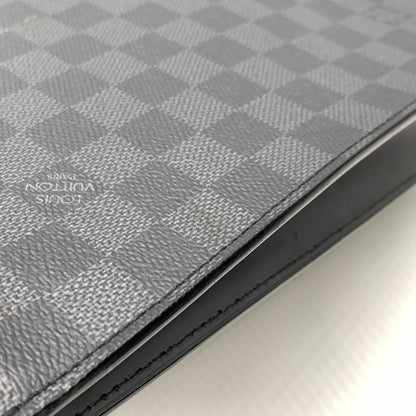 【現状渡し品】【メンズ/レディース】 LOUIS VUITTON ルイ・ヴィトン N45276 ダミエグラフィット サックプラ メッセンジャー カバン ハンドバッグ ショルダーバッグ 179-260929-ko-19-teih カラー：ブラック 万代Net店