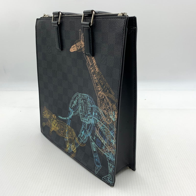 【現状渡し品】【メンズ/レディース】 LOUIS VUITTON ルイ・ヴィトン N45276 ダミエグラフィット サックプラ メッセンジャー カバン ハンドバッグ ショルダーバッグ 179-260929-ko-19-teih カラー：ブラック 万代Net店