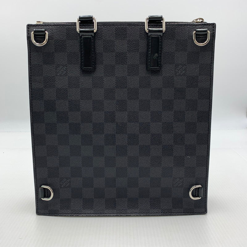【現状渡し品】【メンズ/レディース】 LOUIS VUITTON ルイ・ヴィトン N45276 ダミエグラフィット サックプラ メッセンジャー カバン ハンドバッグ ショルダーバッグ 179-260929-ko-19-teih カラー：ブラック 万代Net店