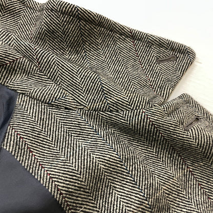 【現状渡し品】【メンズ】 BURBERRYS バーバリーズ HERRINGBONE WOOL CASHMERE COAT WW050-812-06 ヘリンボーン ウール カシミヤ コート アウター 141-260929-yo-03-teih サイズ：92-170 カラー：グレー 万代Net店