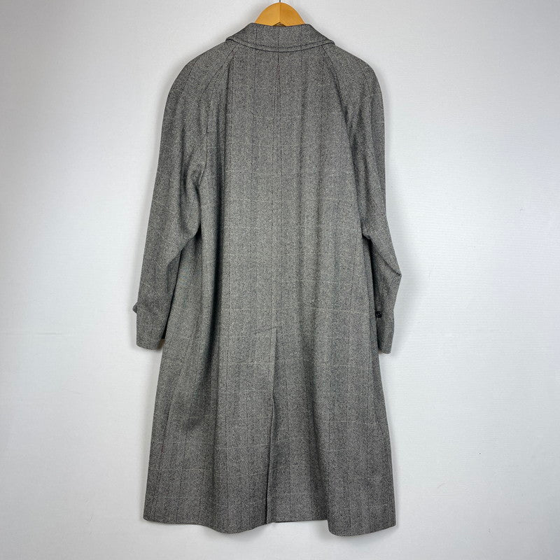 【現状渡し品】【メンズ】 BURBERRYS バーバリーズ HERRINGBONE WOOL CASHMERE COAT WW050-812-06 ヘリンボーン ウール カシミヤ コート アウター 141-260929-yo-03-teih サイズ：92-170 カラー：グレー 万代Net店