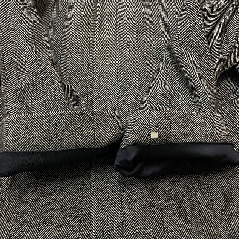 【現状渡し品】【メンズ】 BURBERRYS バーバリーズ HERRINGBONE WOOL CASHMERE COAT WW050-812-06 ヘリンボーン ウール カシミヤ コート アウター 141-260929-yo-03-teih サイズ：92-170 カラー：グレー 万代Net店