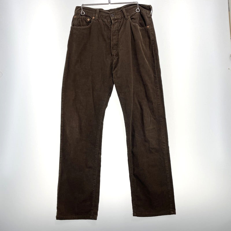 【中古品】【メンズ】 LEVI'S リーバイス 90's 551 6990 BUTTON FLY CORDUROY PANTS 90年代 ボタンフライ コーデュロイ パンツ ボトムス ボタン裏刻印I13 156-260930-yo-03-teih サイズ：W34L34 カラー：ブラウン 万代Net店