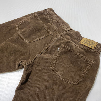 【中古品】【メンズ】 LEVI'S リーバイス 90's 551 6990 BUTTON FLY CORDUROY PANTS 90年代 ボタンフライ コーデュロイ パンツ ボトムス ボタン裏刻印I13 156-260930-yo-03-teih サイズ：W34L34 カラー：ブラウン 万代Net店