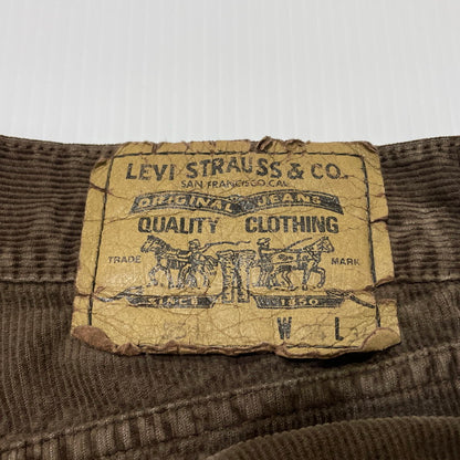 【中古品】【メンズ】 LEVI'S リーバイス 90's 551 6990 BUTTON FLY CORDUROY PANTS 90年代 ボタンフライ コーデュロイ パンツ ボトムス ボタン裏刻印I13 156-260930-yo-03-teih サイズ：W34L34 カラー：ブラウン 万代Net店