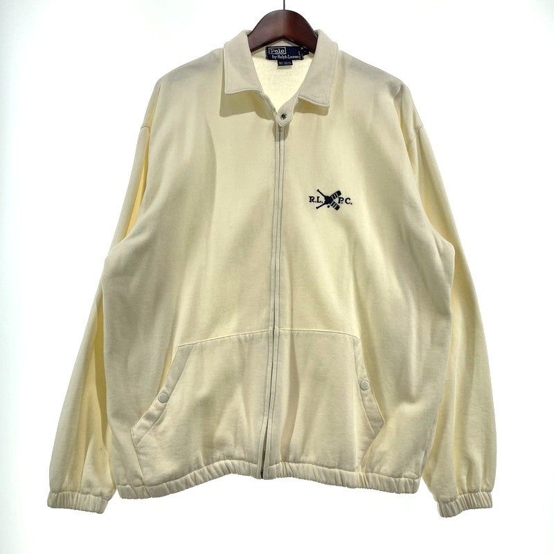 【中古品】【メンズ】 Polo by Ralph Lauren ポロバイラルフローレン 90's R.L.P.C. LOGO SWEAT JACKET 90年代 ロゴ スウェット ジャケット ライトアウター 145-260929-yo-06-teih サイズ：M カラー：ホワイト 万代Net店
