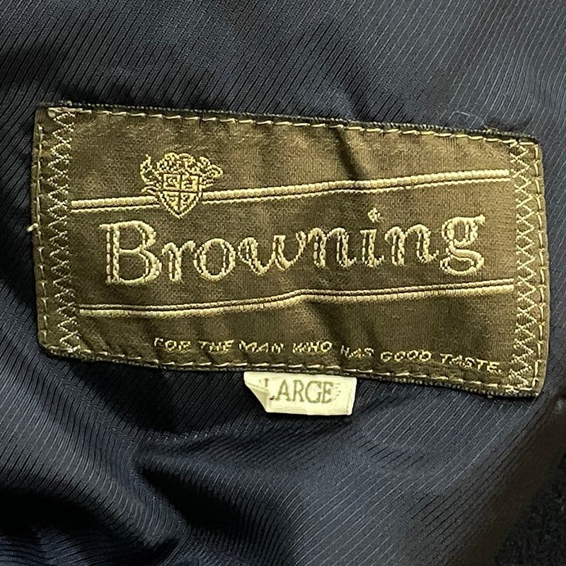 【中古品】【メンズ】 BROWNING ブラウニング WOOL COAT ウール コート アウター 145-261004-sa-23-teih サイズ：L カラー：ネイビー 万代Net店