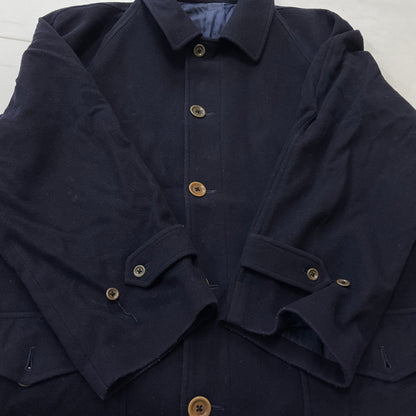 【中古品】【メンズ】 BROWNING ブラウニング WOOL COAT ウール コート アウター 145-261004-sa-23-teih サイズ：L カラー：ネイビー 万代Net店