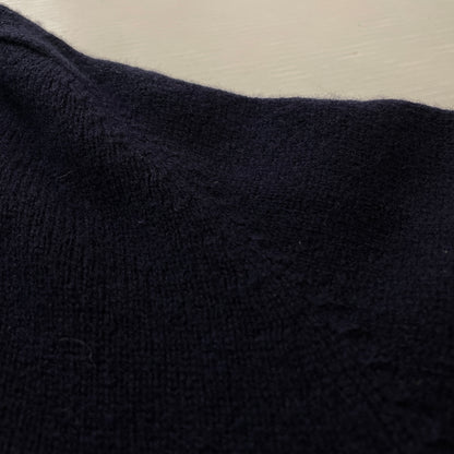 【中古品】【メンズ】 POLO RALPH LAUREN ポロ ラルフローレン 90's LAMBSWOOL L/S POLO 90年代ラムウール ロングスリーブ ポロシャツ 長袖トップス 145-261003-ss-04-teih サイズ：M カラー：ネイビー 万代Net店