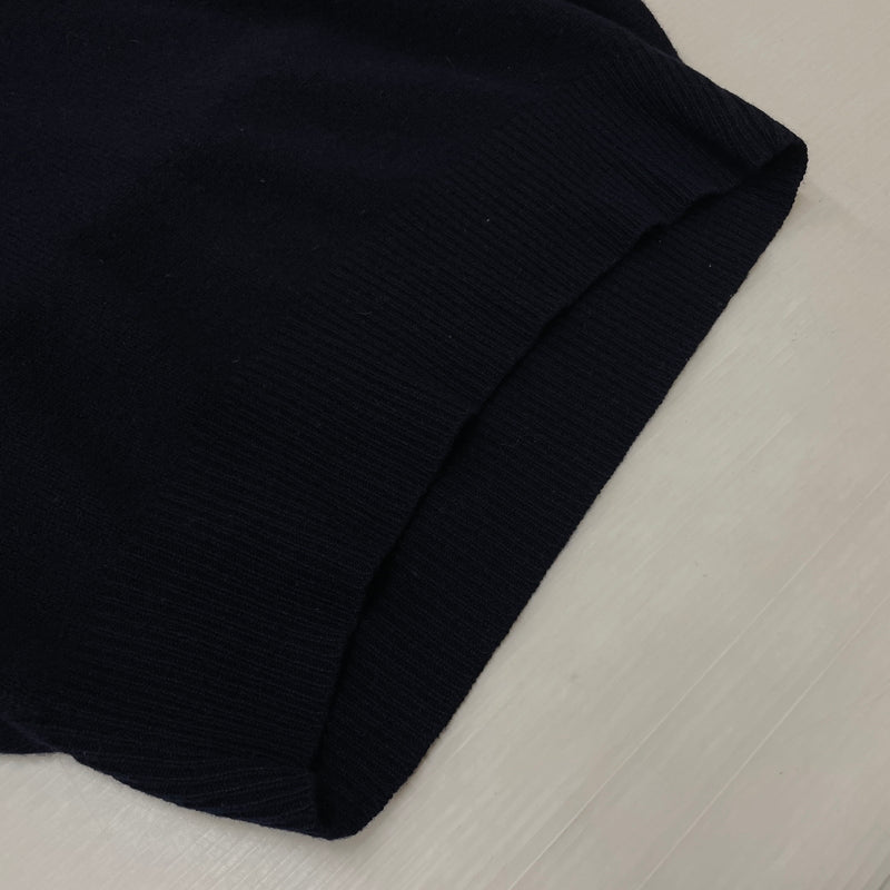 【中古品】【メンズ】 POLO RALPH LAUREN ポロ ラルフローレン 90's LAMBSWOOL L/S POLO 90年代ラムウール ロングスリーブ ポロシャツ 長袖トップス 145-261003-ss-04-teih サイズ：M カラー：ネイビー 万代Net店