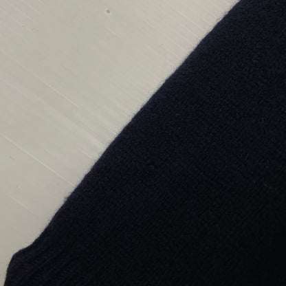 【中古品】【メンズ】 POLO RALPH LAUREN ポロ ラルフローレン 90's LAMBSWOOL L/S POLO 90年代ラムウール ロングスリーブ ポロシャツ 長袖トップス 145-261003-ss-04-teih サイズ：M カラー：ネイビー 万代Net店