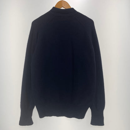 【中古品】【メンズ】 POLO RALPH LAUREN ポロ ラルフローレン 90's LAMBSWOOL L/S POLO 90年代ラムウール ロングスリーブ ポロシャツ 長袖トップス 145-261003-ss-04-teih サイズ：M カラー：ネイビー 万代Net店