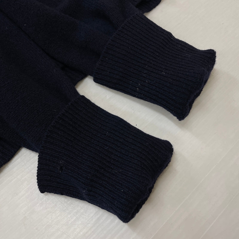 【中古品】【メンズ】 POLO RALPH LAUREN ポロ ラルフローレン 90's LAMBSWOOL L/S POLO 90年代ラムウール ロングスリーブ ポロシャツ 長袖トップス 145-261003-ss-04-teih サイズ：M カラー：ネイビー 万代Net店