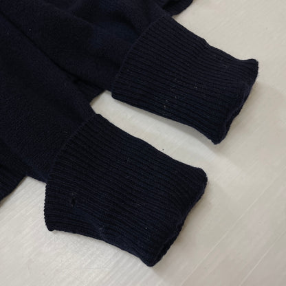 【中古品】【メンズ】 POLO RALPH LAUREN ポロ ラルフローレン 90's LAMBSWOOL L/S POLO 90年代ラムウール ロングスリーブ ポロシャツ 長袖トップス 145-261003-ss-04-teih サイズ：M カラー：ネイビー 万代Net店