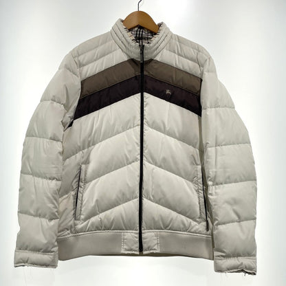 【中古品】【メンズ】 BURBERRY BLACK LABEL バーバリーブラックレーベル DOWN JACKET BMP48-332-02 ダウンジャケット アウター 141-260929-yo-05-teih サイズ：LL カラー：ホワイト 万代Net店