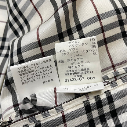 【中古品】【メンズ】 BURBERRY BLACK LABEL バーバリーブラックレーベル DOWN JACKET BMP48-332-02 ダウンジャケット アウター 141-260929-yo-05-teih サイズ：LL カラー：ホワイト 万代Net店