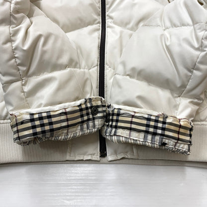 【中古品】【メンズ】 BURBERRY BLACK LABEL バーバリーブラックレーベル DOWN JACKET BMP48-332-02 ダウンジャケット アウター 141-260929-yo-05-teih サイズ：LL カラー：ホワイト 万代Net店
