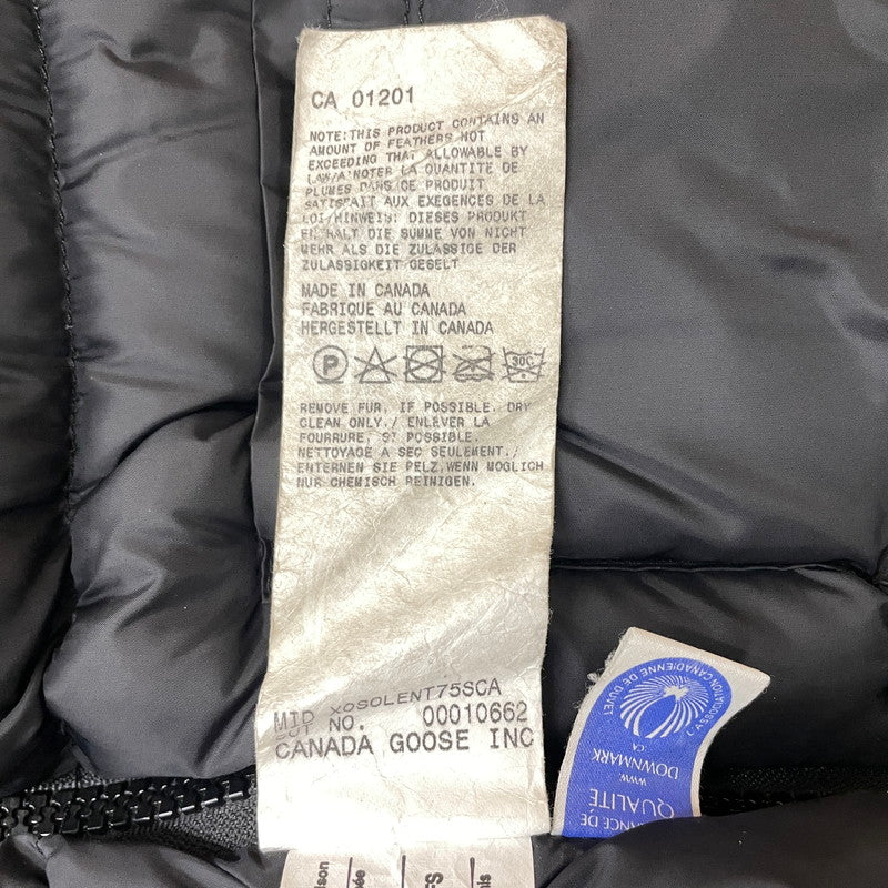【中古品】【メンズ】 CANADA GOOSE カナダグース × BEAMS ビームス 別注 BANCROFT DOWN JACKET 3341JMB バンクロフト ダウンジャケット 141-260929-yo-07-teih サイズ：S カラー：ブラック 万代Net店