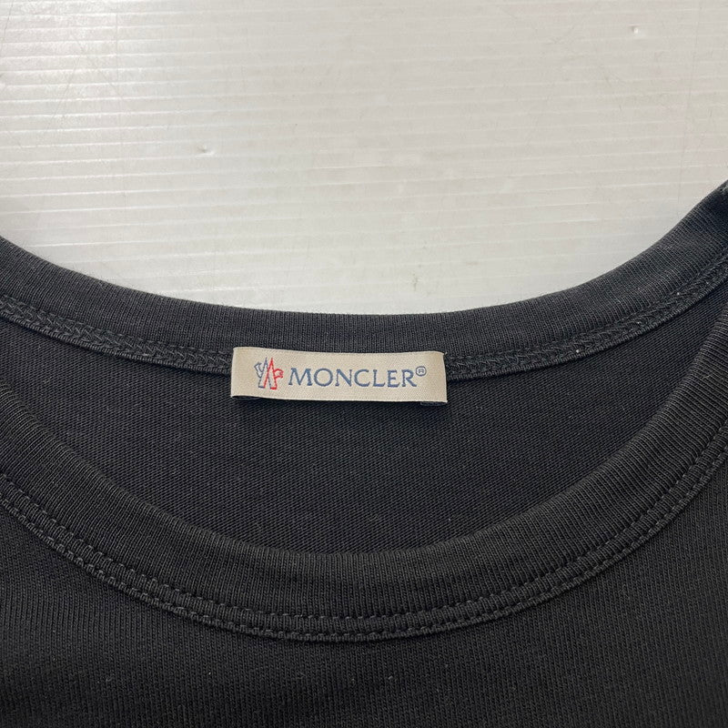 【中古品】【メンズ】 MONCLER モンクレール MAGLIA-T-SHIRT F10918C73620 マリア Tシャツ 半袖 トップス 140-260929-yo-10-teih サイズ：M カラー：ブラック 万代Net店