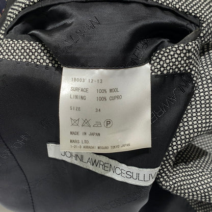【中古品】【メンズ】 JOHN LAWRENCE SULLIVAN ジョン ローレンス サリバン WOOL JACKET 1B003 12-13 ウール ジャケット ライトアウター テーラードジャケット 141-261001-ko-03-teih サイズ：34 カラー：グレー 万代Net店