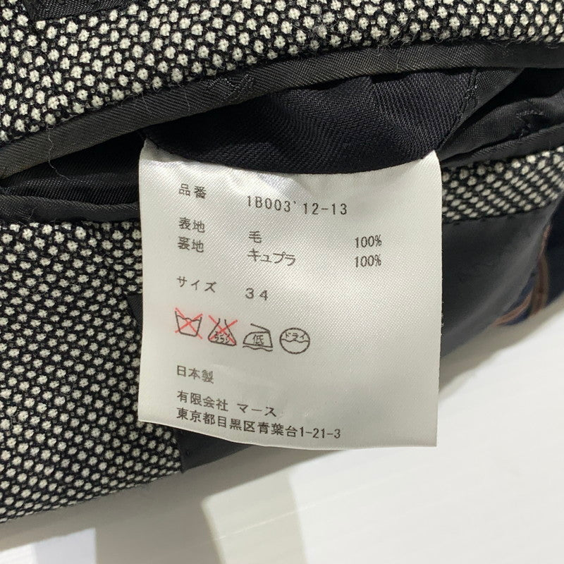 【中古品】【メンズ】 JOHN LAWRENCE SULLIVAN ジョン ローレンス サリバン WOOL JACKET 1B003 12-13 ウール ジャケット ライトアウター テーラードジャケット 141-261001-ko-03-teih サイズ：34 カラー：グレー 万代Net店