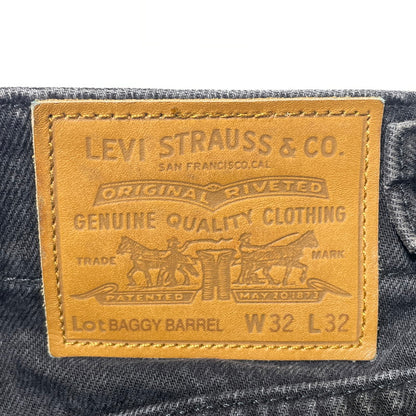 【中古品】【メンズ】 LEVI'S リーバイス BAGGY BARREL JEANS 0057O0003 バギー バレル ジーンズ ボトムス デニムパンツ 156-260930-yo-02-teih サイズ：W32L32 カラー：ブラック 万代Net店