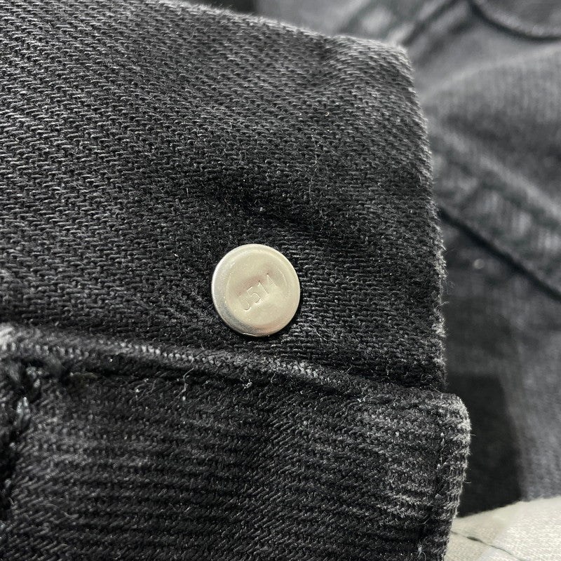 【中古品】【メンズ】 LEVI'S リーバイス BAGGY BARREL JEANS 0057O0003 バギー バレル ジーンズ ボトムス デニムパンツ 156-260930-yo-02-teih サイズ：W32L32 カラー：ブラック 万代Net店